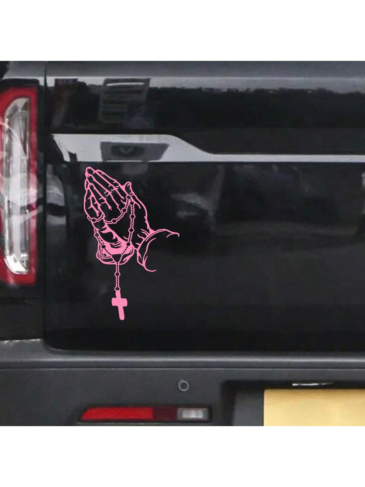 1pc Praying Hands Car Exterior Decal Sticker