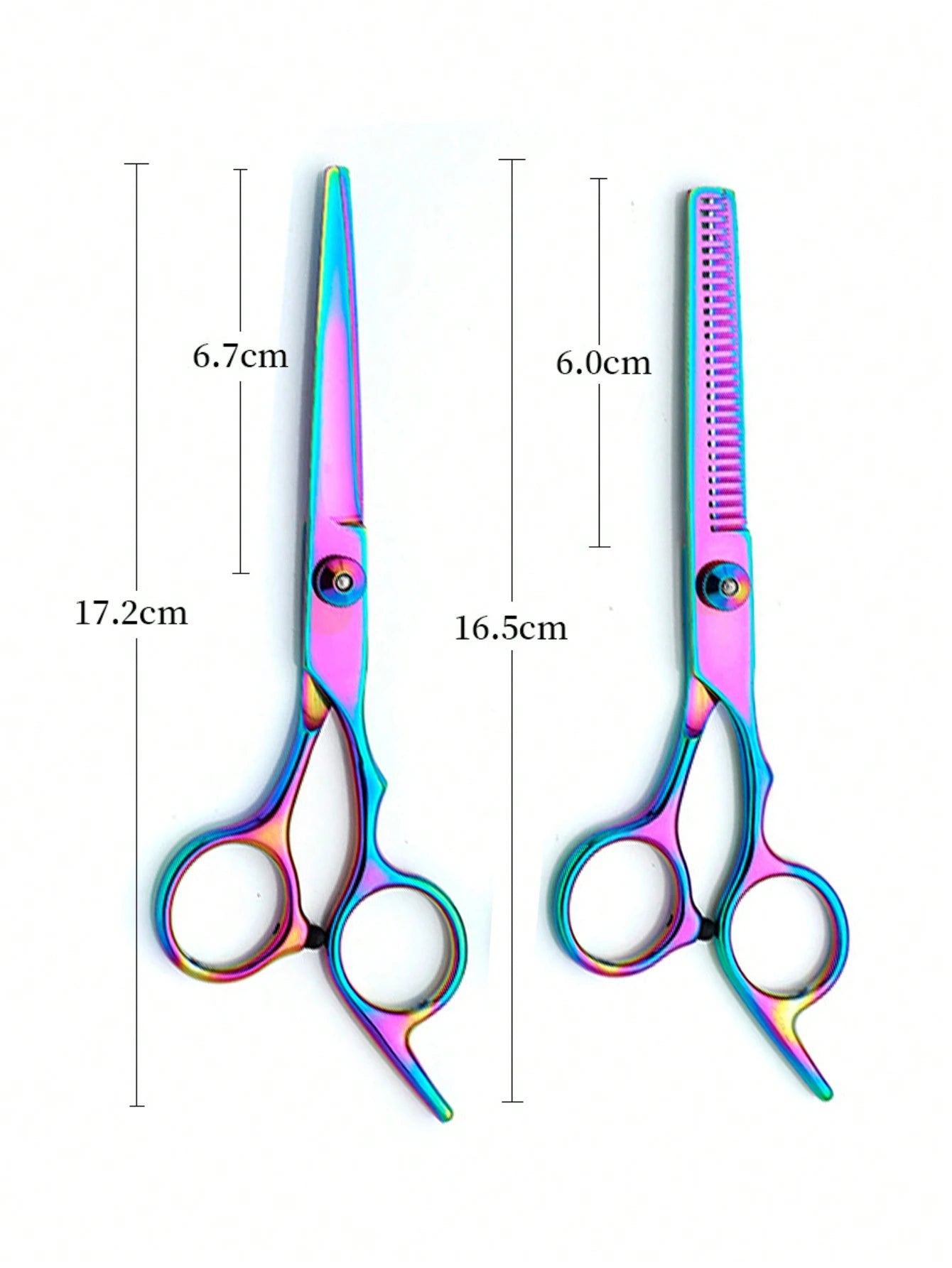 1pc Professional Hairdressing Scissors Colorful Home Haircut Set, Including Hair Thinning Scissors, Stainless Steel Blades,Hair Tools,Hair Products And Accesories For Barber Salon Beauty Travel Essent