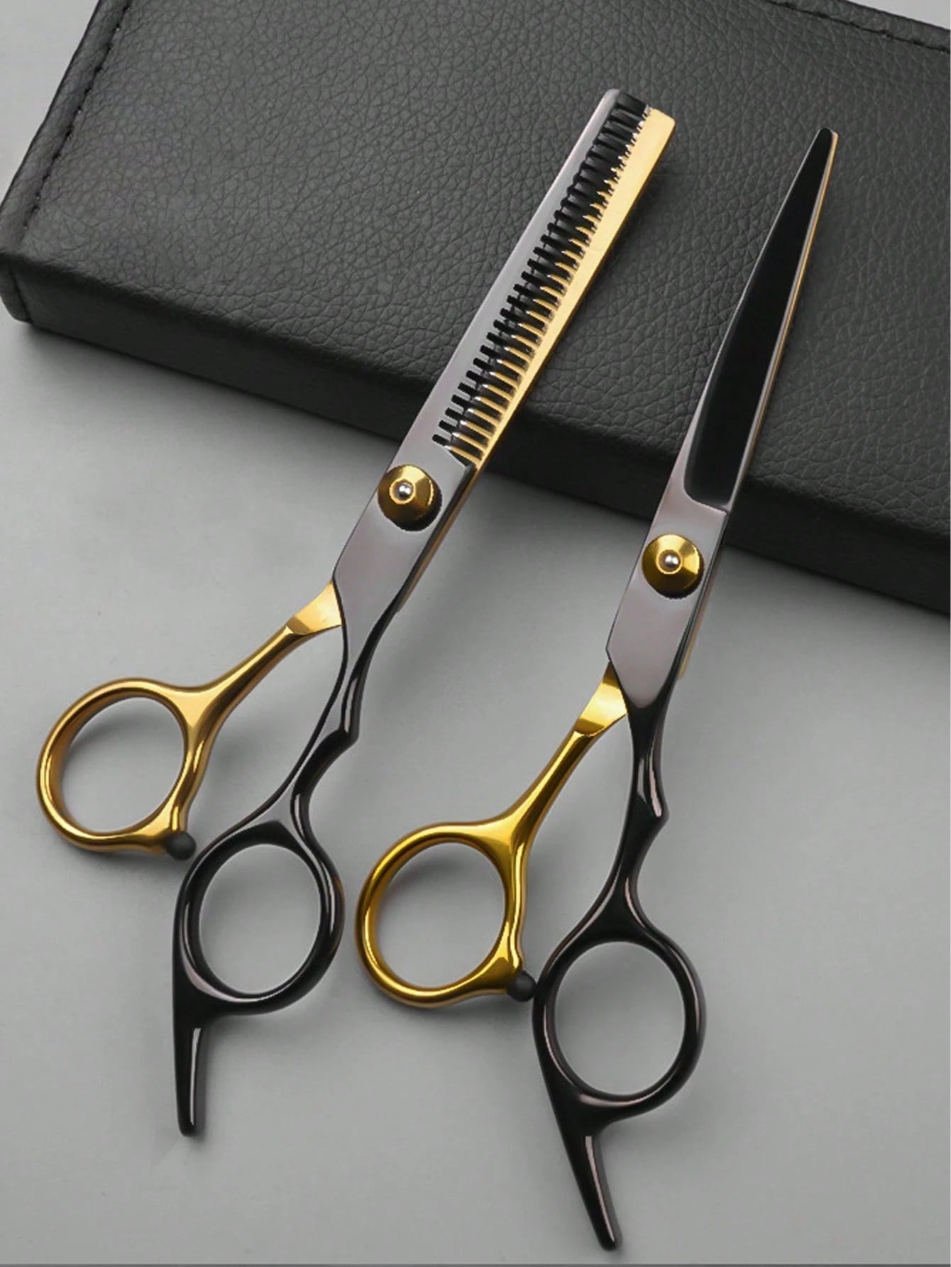 1pc Professional Hairdressing Scissors Colorful Home Haircut Set, Including Hair Thinning Scissors, Stainless Steel Blades,Hair Tools,Hair Products And Accesories For Barber Salon Beauty Travel Essent
