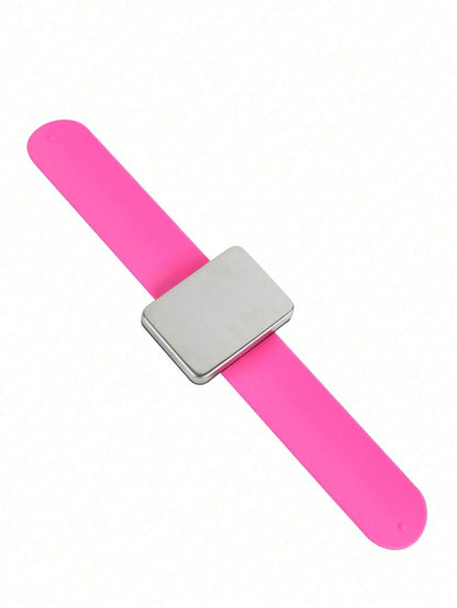 1pc Professional Magnetic Silicone Wristband, Can Adsorb Hair Clips And Hair Pins, Suitable For Makeup Watch Band, Magnetic Sewing Pin Cushion, Hairdressing Tools, Hair Products And Accessories, Suita