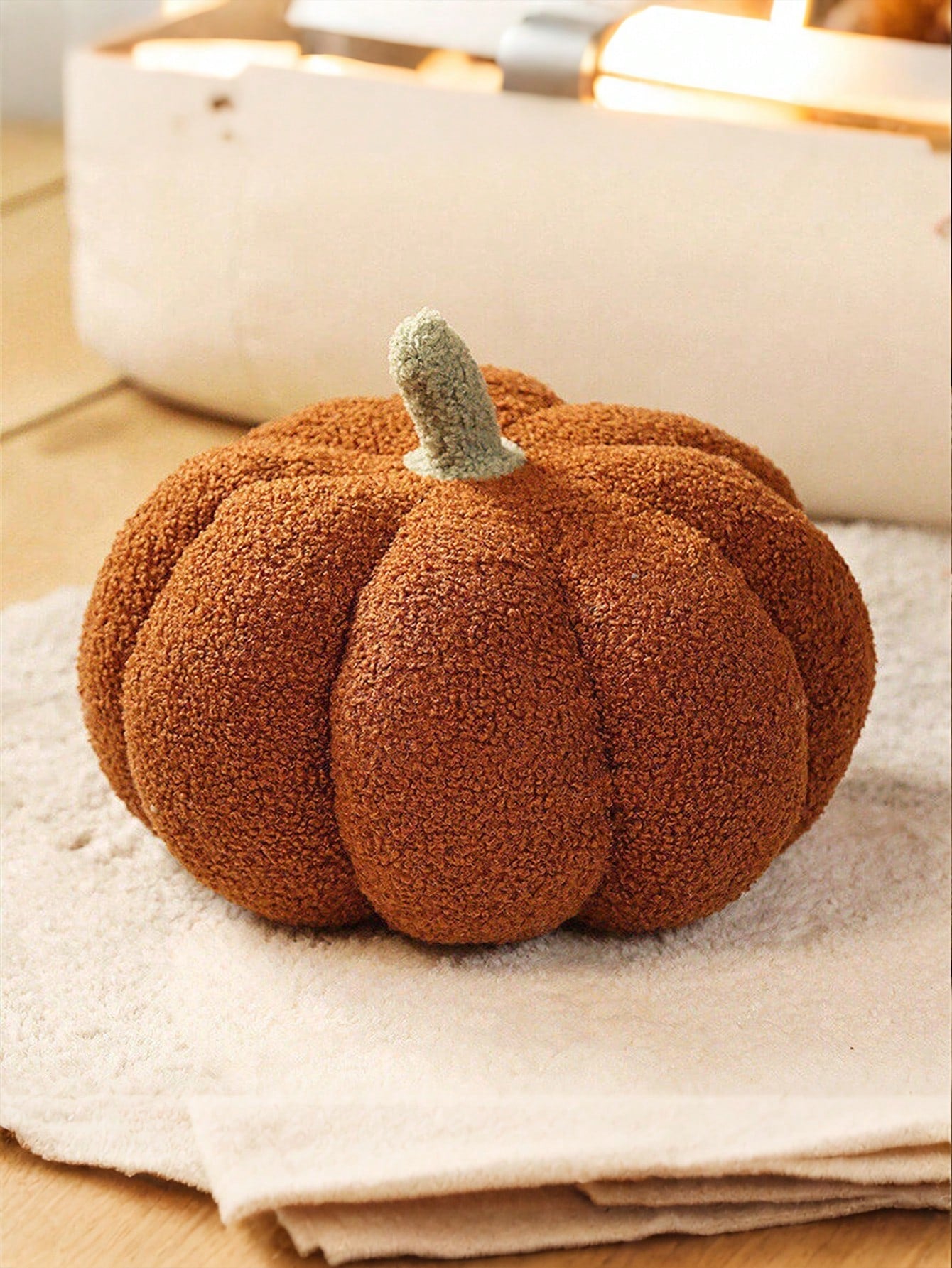 1pc Pumpkin Plush Pillow, Pumpkin Shaped Cushion, Pumpkin Plush Mat, Pumpkin Decorative Pillow, Halloween Pumpkin Decorative Cushion, Home Decor Room Decoration Pillow, Outdoor Garden Cushion, Hallowe