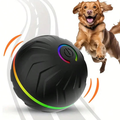 1pc Random Color Smart Pet Bouncing Ball, Fun And Durable Interactive Toy, USB Rechargeable, Thermoplastic Rubber, Random Movement, Suitable For Small Dogs, Suitable For Puppies To Play