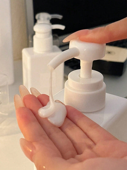 1pc Refillable Liquid Soap Dispenser Bottle, Pump Style Empty Bottle For Shampoo, Body Wash, Moisturizer, Multi-Size 100ml/150ml/250ml/450ml Small Lotion Bottle, Suitable For Dorm, Hotel, Home Laundry