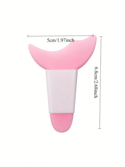 1pc Reusable Silicone Eyeliner & Eyebrow Stencils Kit With Mascara Guard & Lash Comb- Pink Wing Tip Design, Precise Makeup, Gentle On Eyes, Suitable For Pro Or Home Use, Makeup Accessory| Fashion Ma