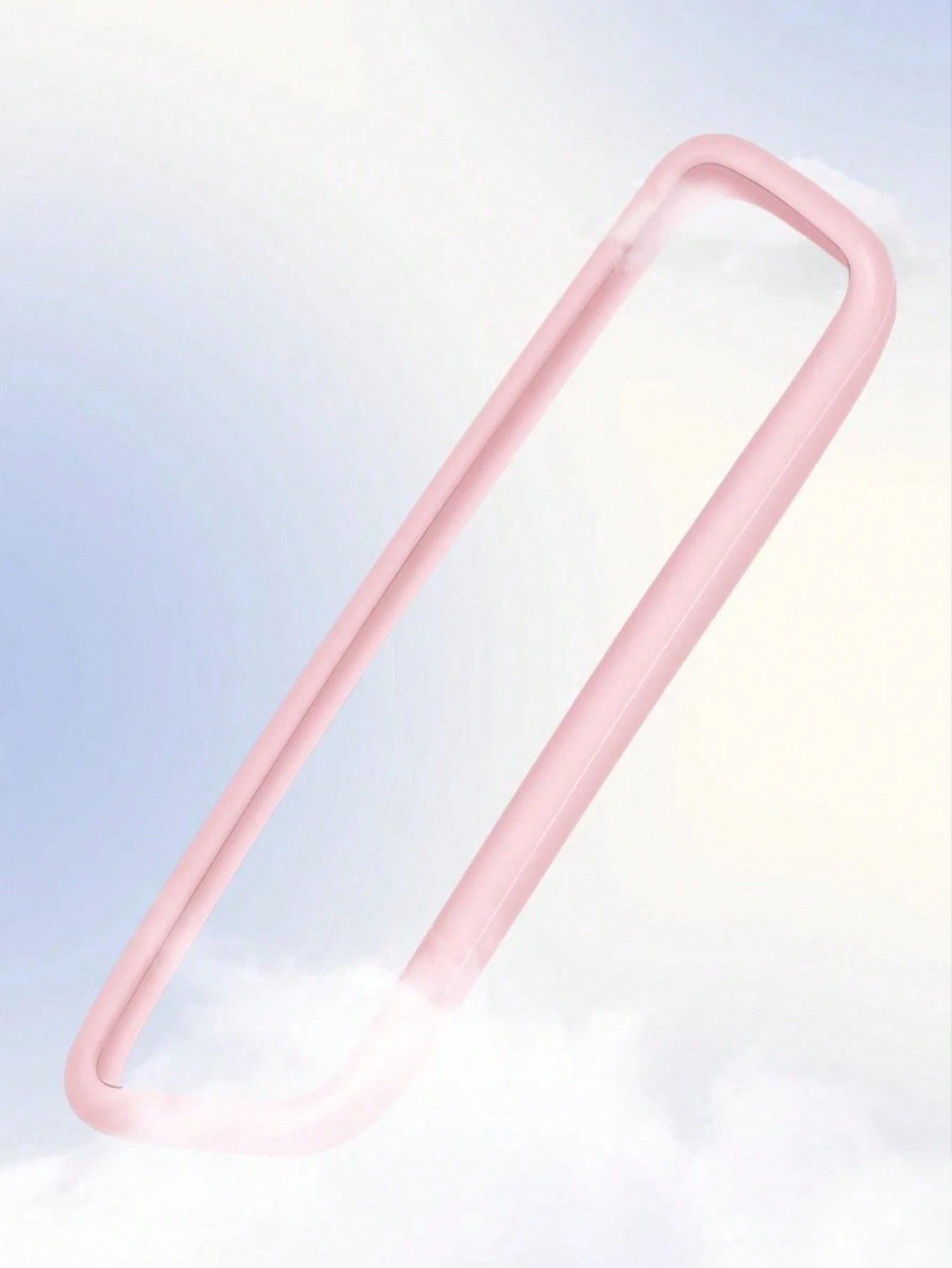 1pc Rhinestone/Silicone Frame Ornament, Universal Car Rearview Mirror Decoration Accessory, Women's Car Interior Decor, Pink