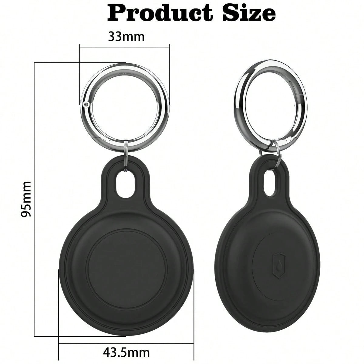 1pc Silicone Protective Case For Airtag Tracker- 360° Full Body Protection, Waterproof, Dust-Proof, Anti-Fingerprint, Anti-Scratch, Anti-Drop, Includes Metal Keychain, Multiple Colors Available, Grea