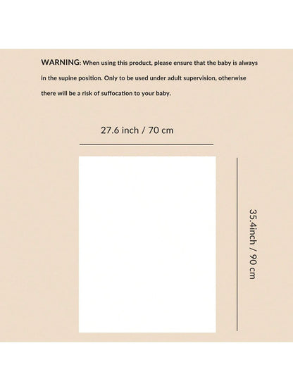 1pc Simple Knit Baby Swaddle Blanket For Car And Daily Use, All Seasons Love Valentine