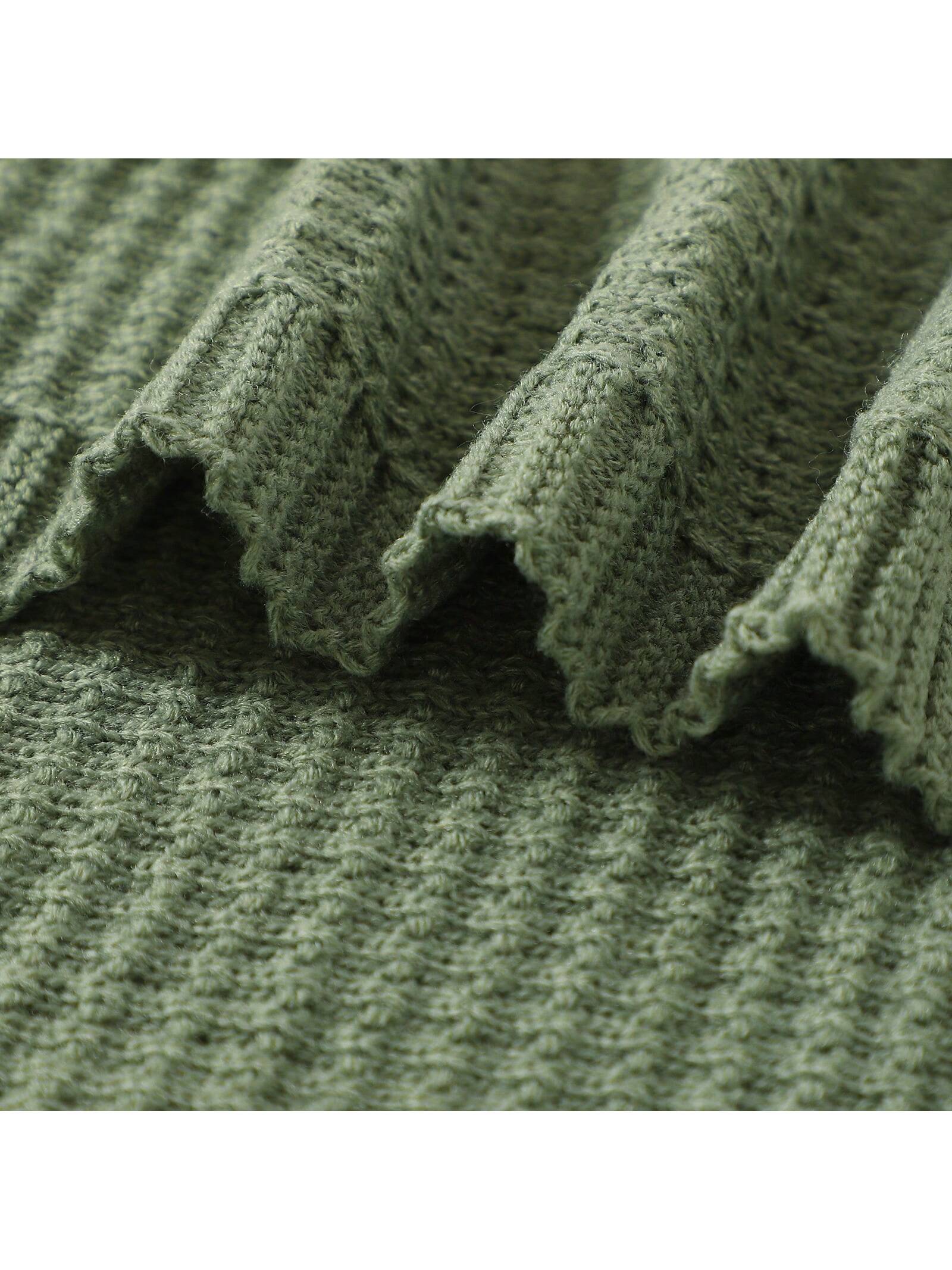 1pc Simple Knit Baby Swaddle Blanket For Car And Daily Use, All Seasons Love Valentine