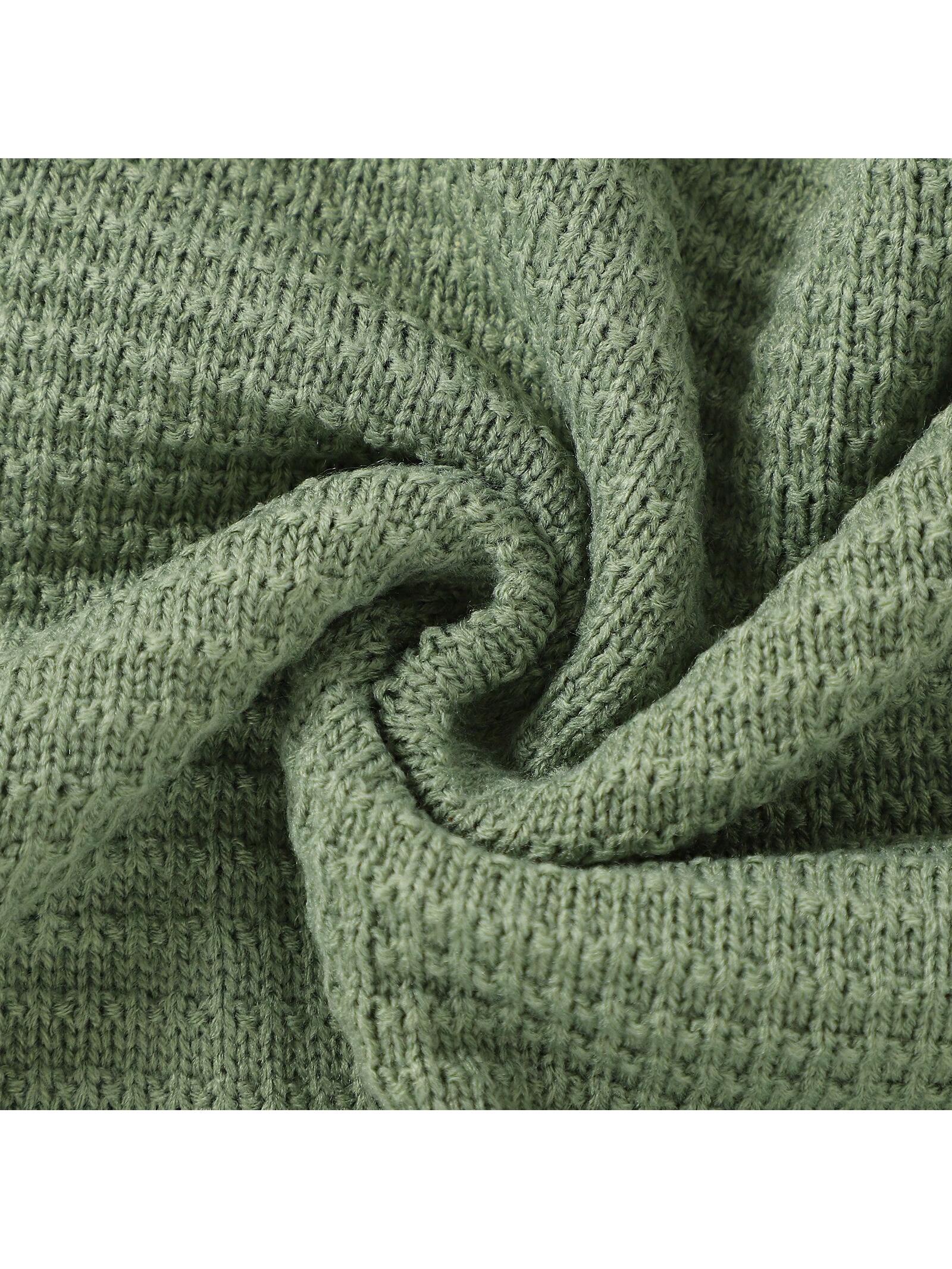 1pc Simple Knit Baby Swaddle Blanket For Car And Daily Use, All Seasons Love Valentine