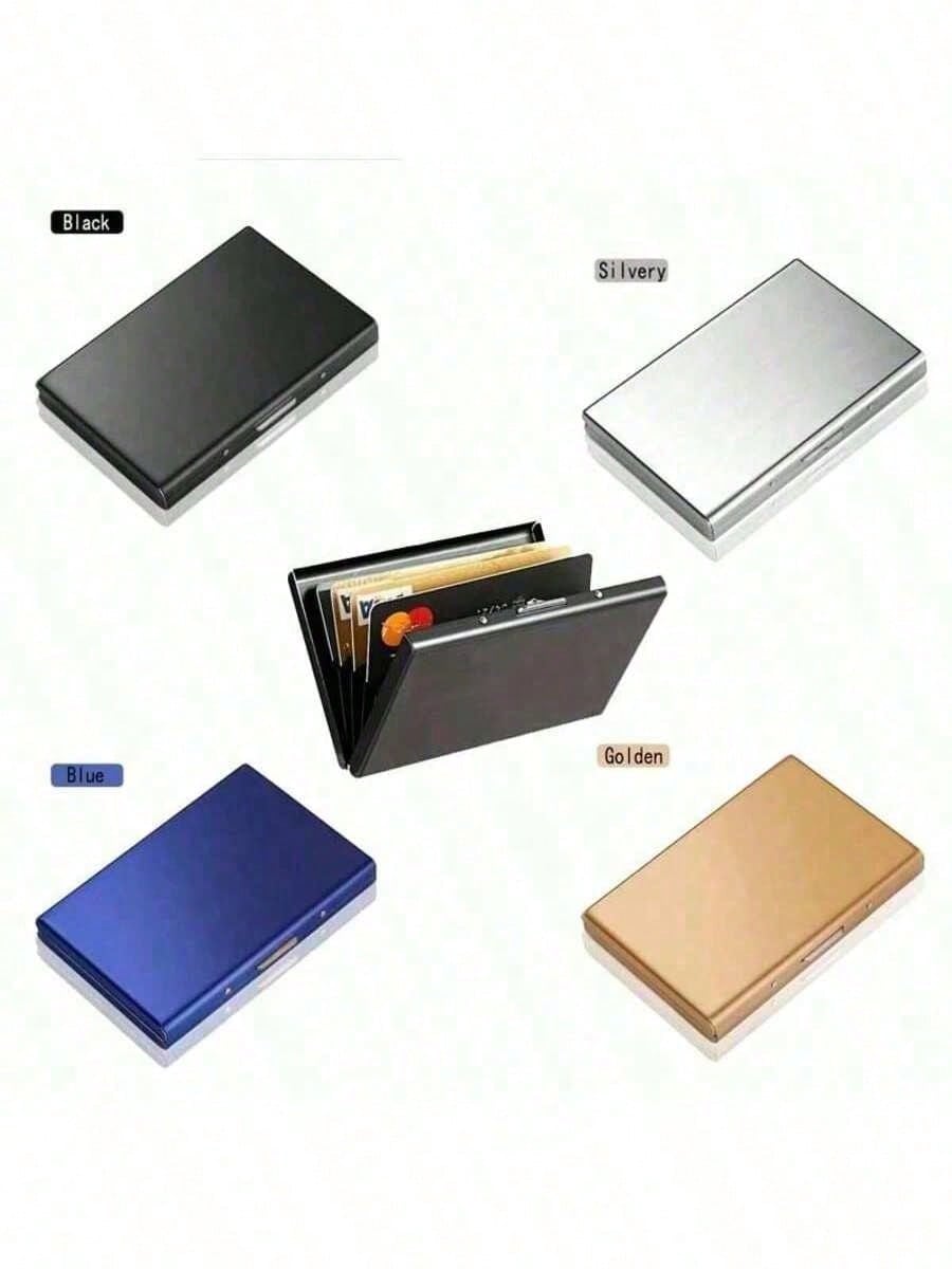 1pc Stainless Steel Card Holder, Ideal Gift For Dad, Men's High-End Stainless Steel Card Holder, Functional Anti-Magnetic Card Holder, Anti-Theft