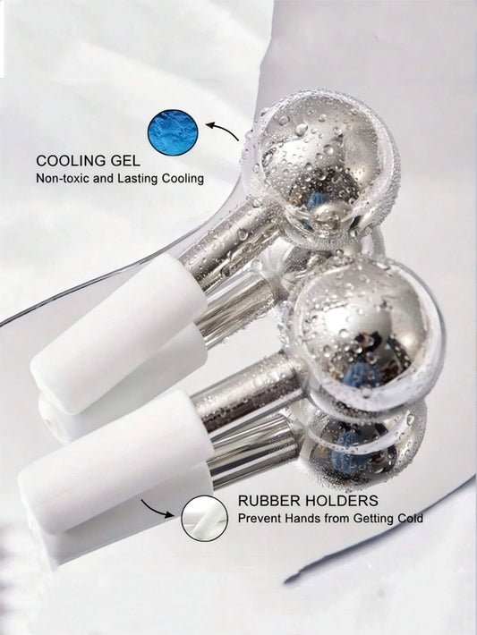 1pc Stainless Steel Facial Ice Ball, Face Roller, Face & Eye Massager, Facial Freezing Stick, Skincare Tool, Gift For Her, Beauty, Skincare, Spa, Self-Care, Skincare Tool, Facial Care, Beautician Supp