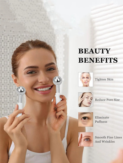 1pc Stainless Steel Facial Ice Ball, Face Roller, Face & Eye Massager, Facial Freezing Stick, Skincare Tool, Gift For Her, Beauty, Skincare, Spa, Self-Care, Skincare Tool, Facial Care, Beautician Supp