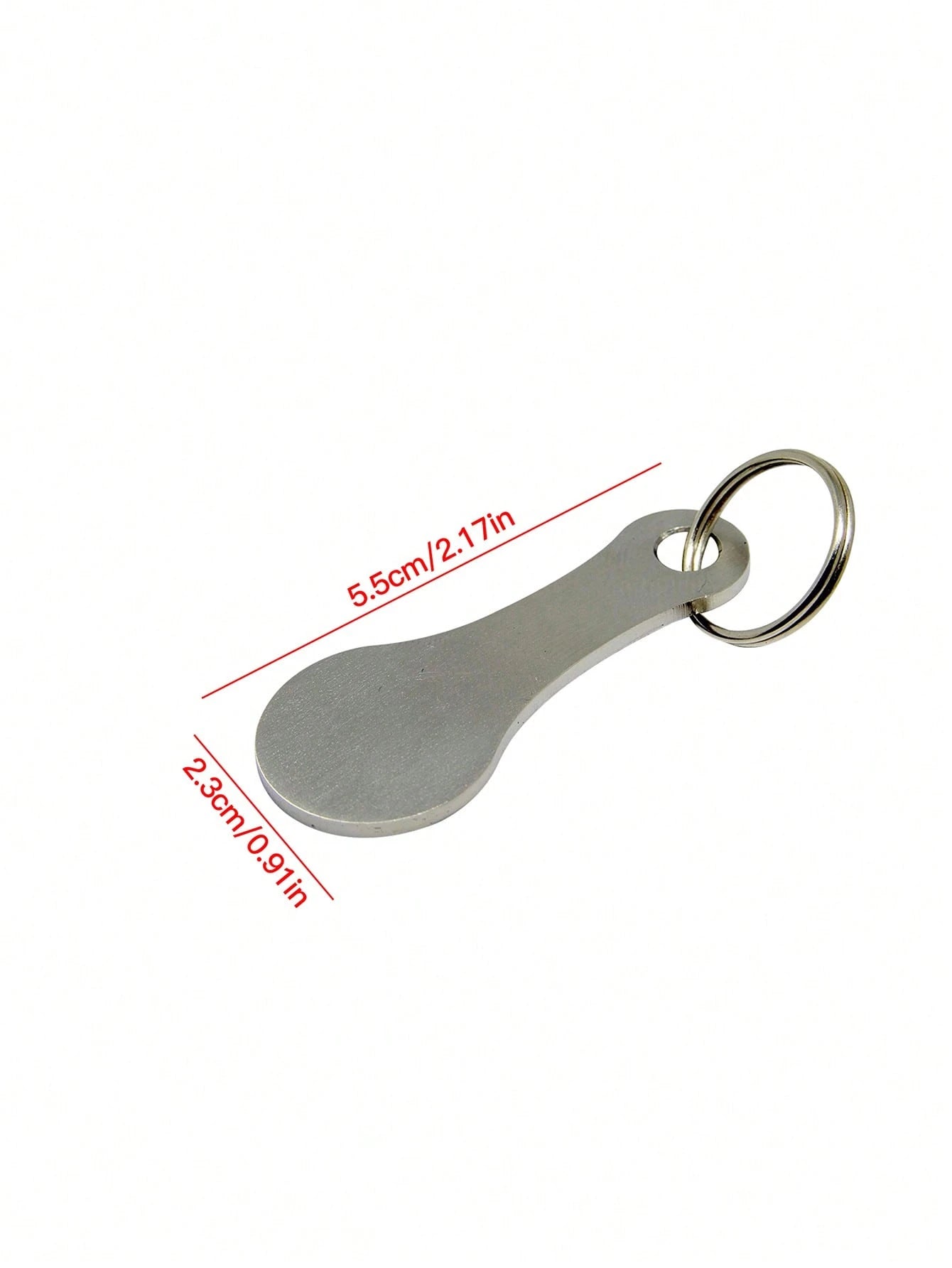 1pc Stainless Steel Metal Keychain With Keyring, Carabiner, Shopping Cart Unlock Tool And Decorative Pendant, Reusable Shopping Cart Token Keychain, Alloy Keychain Accessory, Keychain Holder, Metal Ke