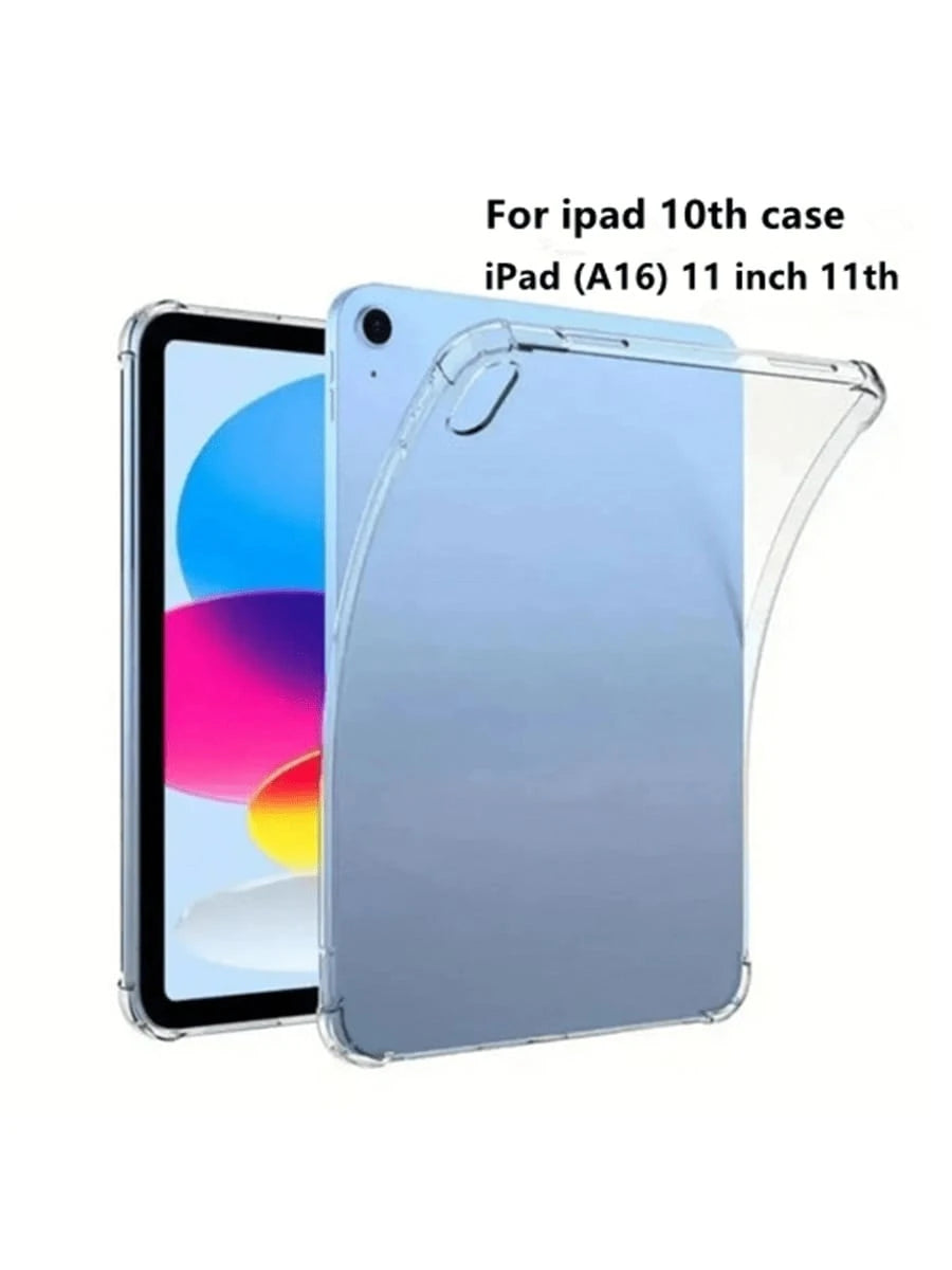 1pc Transparent Thick Anti-Drop Bumper Case Compatible With IPad (A16) 11th Generation (2025 Model)/ 10th Generation Apple Tablet, Clear Back Cover, DIY Customizable