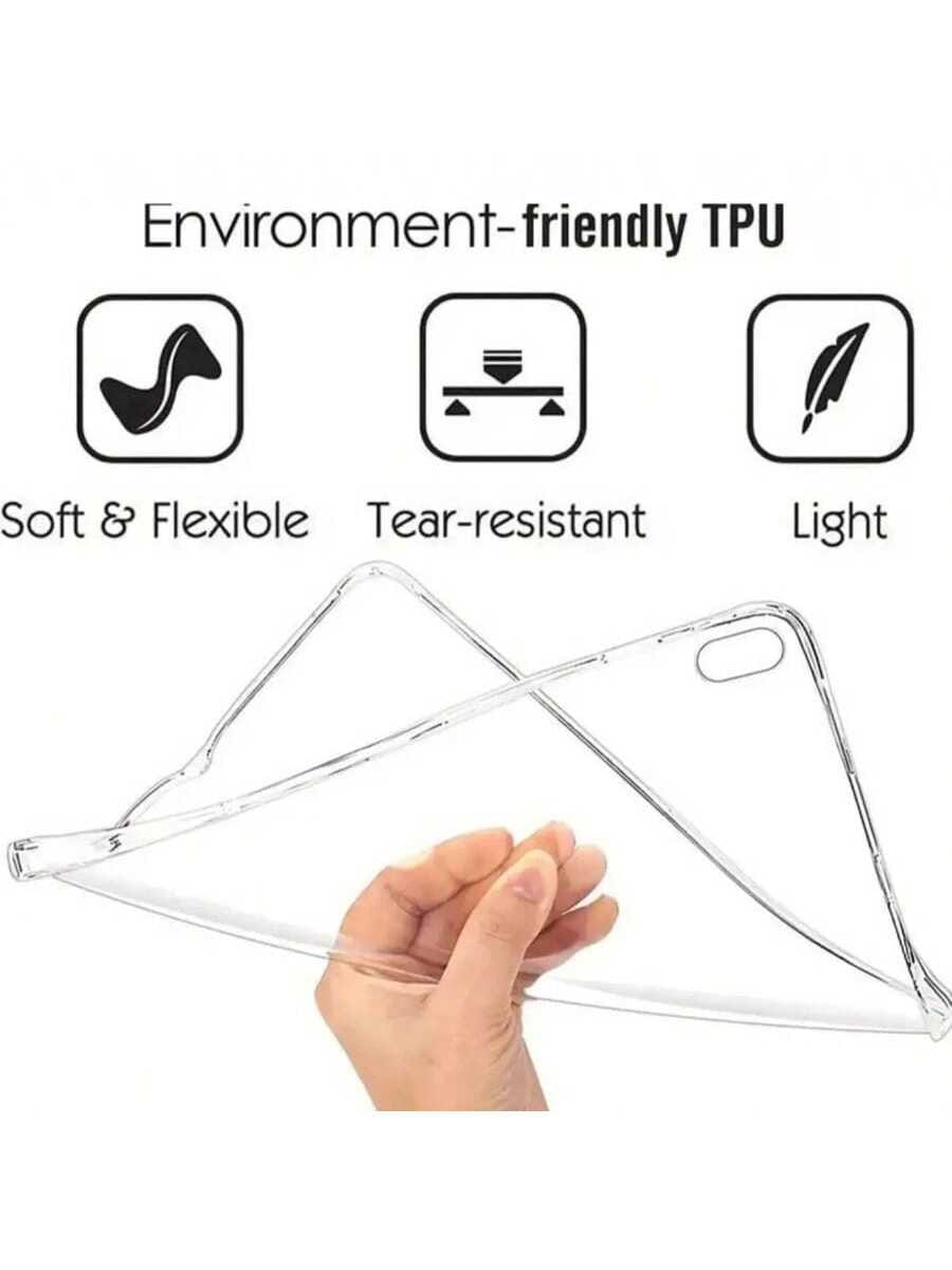 1pc Transparent Thick Anti-Drop Bumper Case Compatible With IPad (A16) 11th Generation (2025 Model)/ 10th Generation Apple Tablet, Clear Back Cover, DIY Customizable