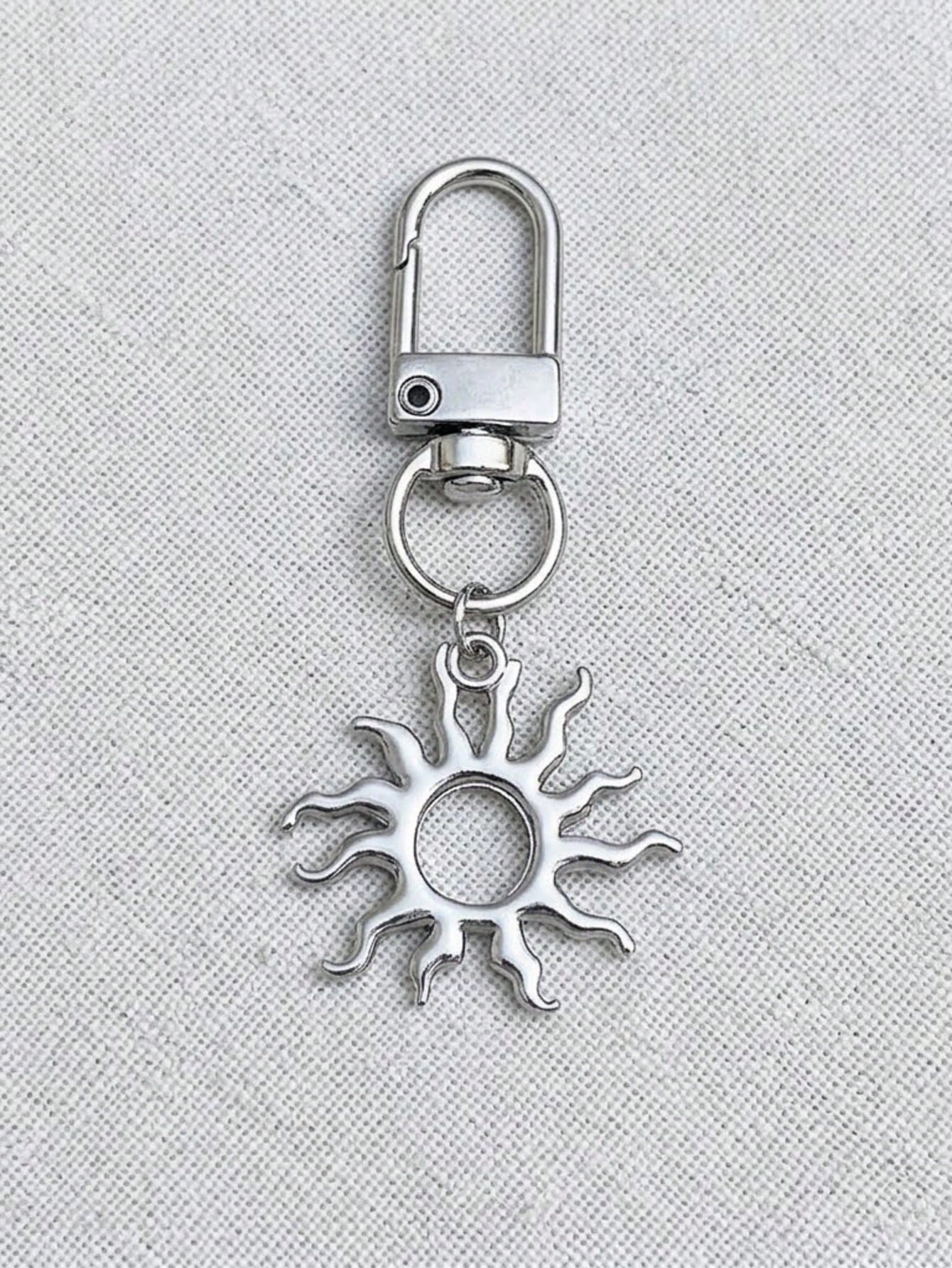 1pc Unisex Minimalist Sun Shaped Keychain Indie Style Student/Couple Gift Backpack Accessory Keychain Accessories Gold Keychain