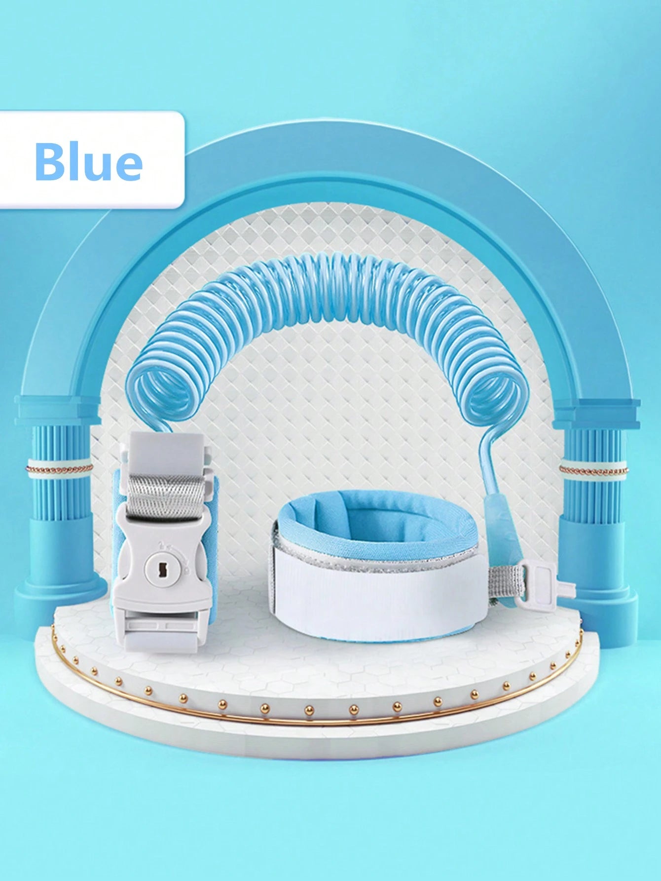 1pc Upgraded Anti-Lost Baby Leash Bracelet With Key Lock, Retractable Child Wrist Link