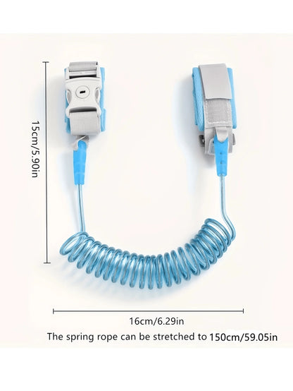 1pc Upgraded Anti-Lost Baby Leash Bracelet With Key Lock, Retractable Child Wrist Link