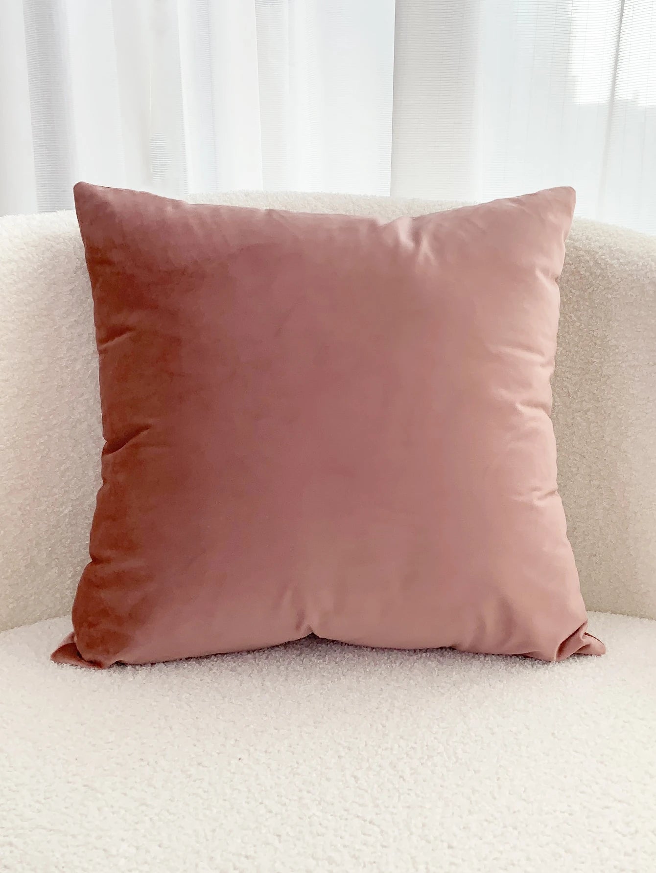 1pc Velvet Pillowcase For Bed Or Cushion Cover For Sofa, Living Room And Bedroom Decor