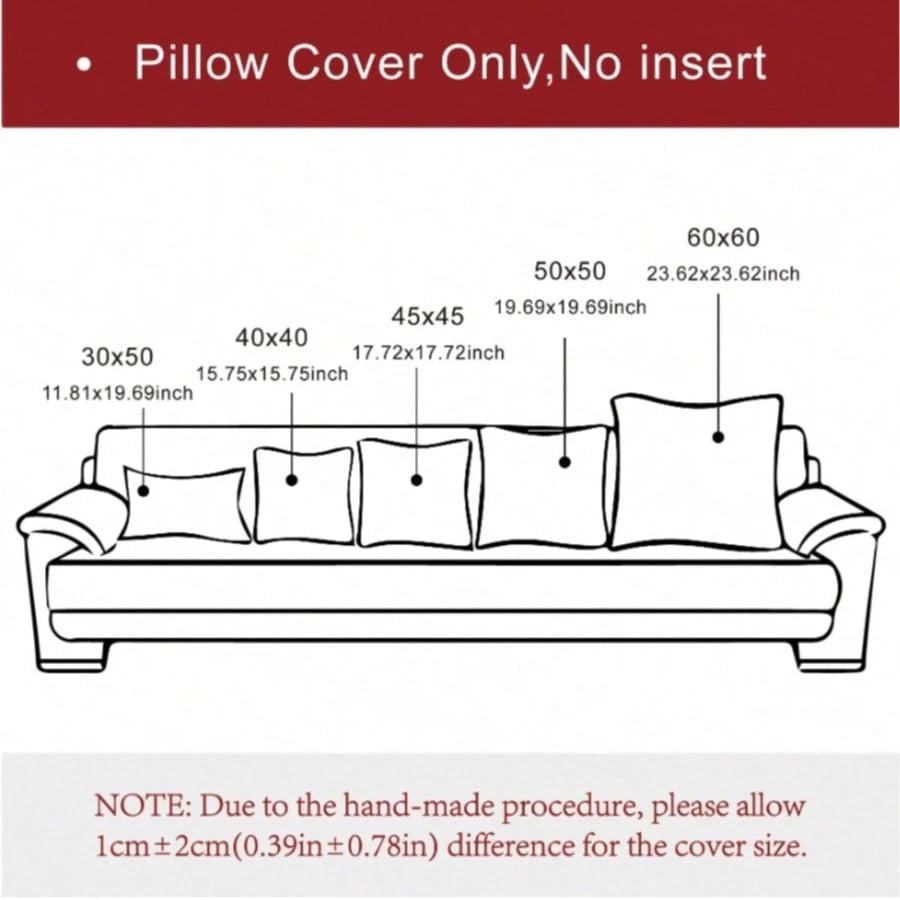 1pc Velvet Pillowcase For Bed Or Cushion Cover For Sofa, Living Room And Bedroom Decor