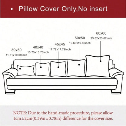 1pc Velvet Pillowcase For Bed Or Cushion Cover For Sofa, Living Room And Bedroom Decor