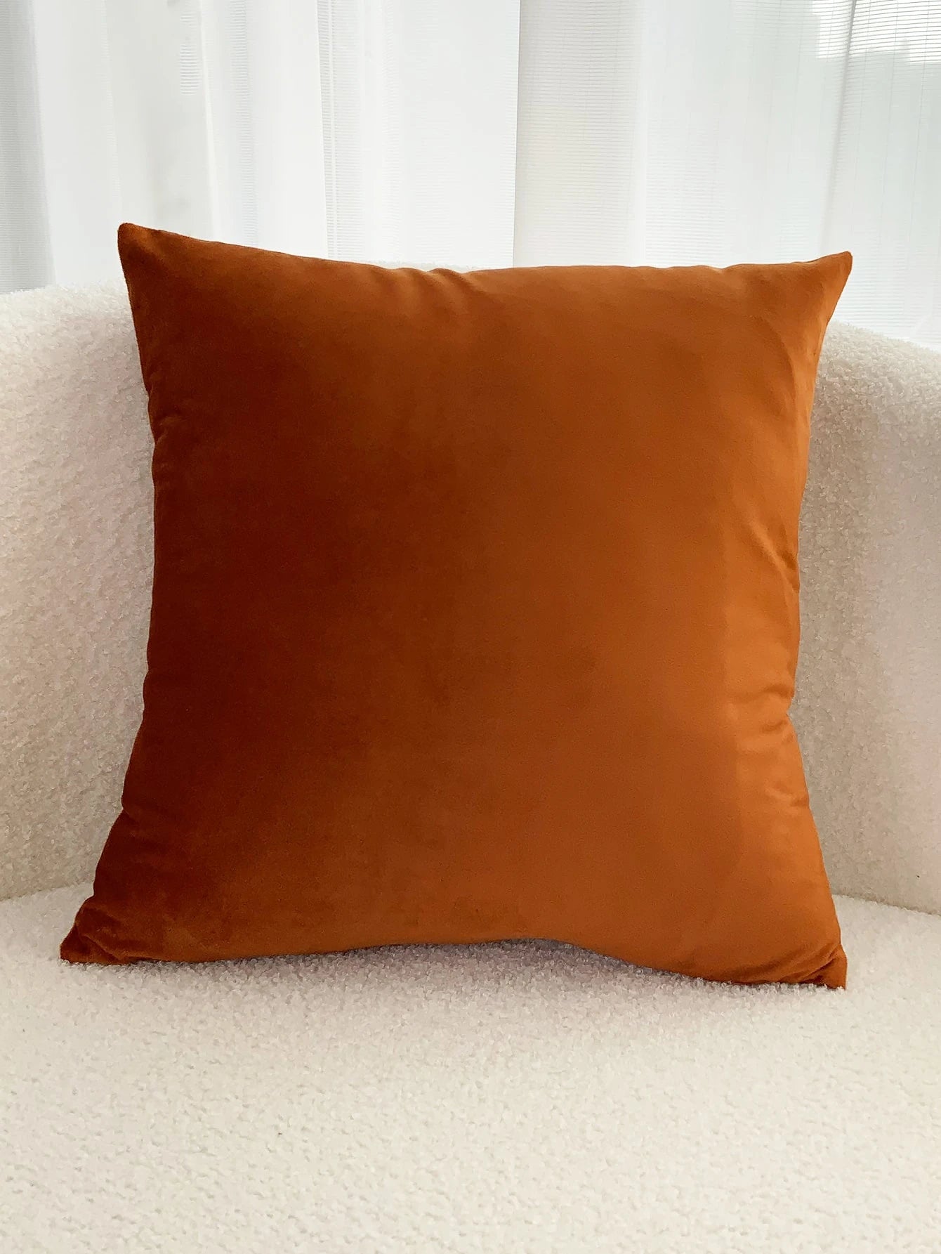 1pc Velvet Pillowcase Or Lumbar Pillowcase, Suitable For Bedroom, Living Room Sofa