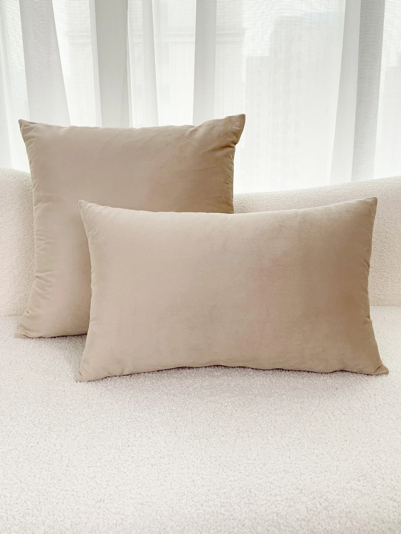 1pc Velvet Pillowcase Or Lumbar Pillowcase, Suitable For Bedroom, Living Room Sofa