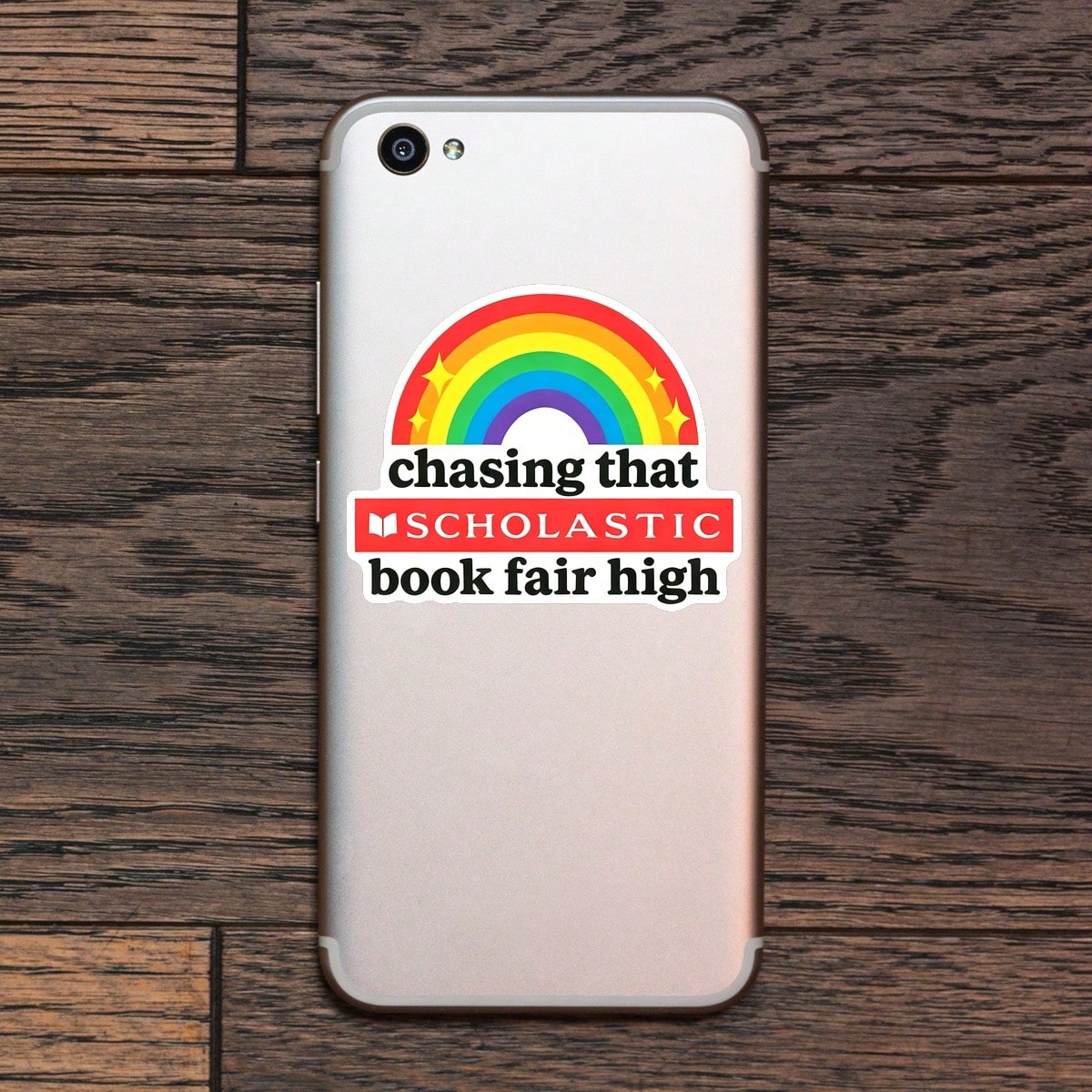 1PC Vintage School Book Fair Sticker, Retro 90s Kids Nostalgia Vinyl Decal For Laptop Water Bottle Notebook E-Reader, Waterproof Book Lover Decal Sticker, Aesthetic Stationery Scrapbook Accessories Gi