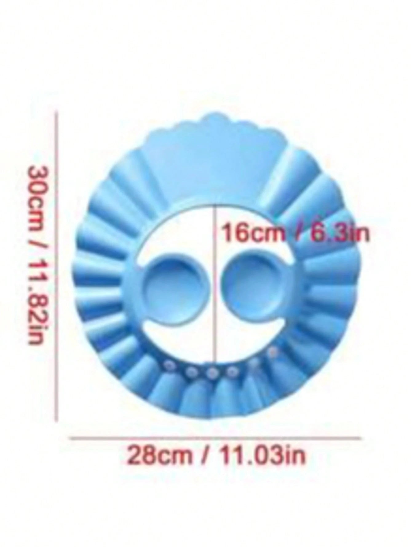 1pc Waterproof Shampoo Cap With Ear Protection For Children, Soft & Foldable EVA Material, Adjustable Water-Blocking Shampoo Hat, Suitable For Boys And Girls, For Daily Bathing, Haircut And Sun Protec