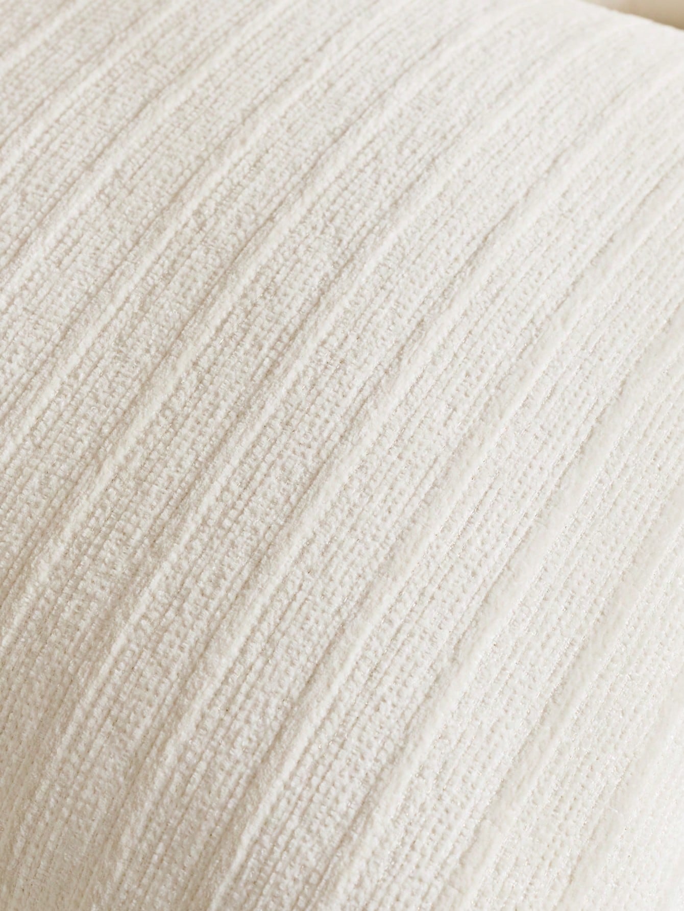1pc White Diamond 3D Striped Throw Pillow Cover (Pillow Insert Not Included), Square Cushion Cover, Holiday Home Pillow Decor, Soft Comfortable Faux Linen Fabric, Modern Decorative Sofa, Home Bedroom