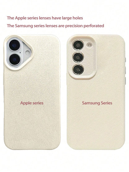 1pc White Ladybug Polka Dot Minimalist Personalized TPU Shockproof Full Coverage Phone Case, Compatible With Apple 17, 16, 15, 14, 13, 12, 11 Pro Max, Air, And Series