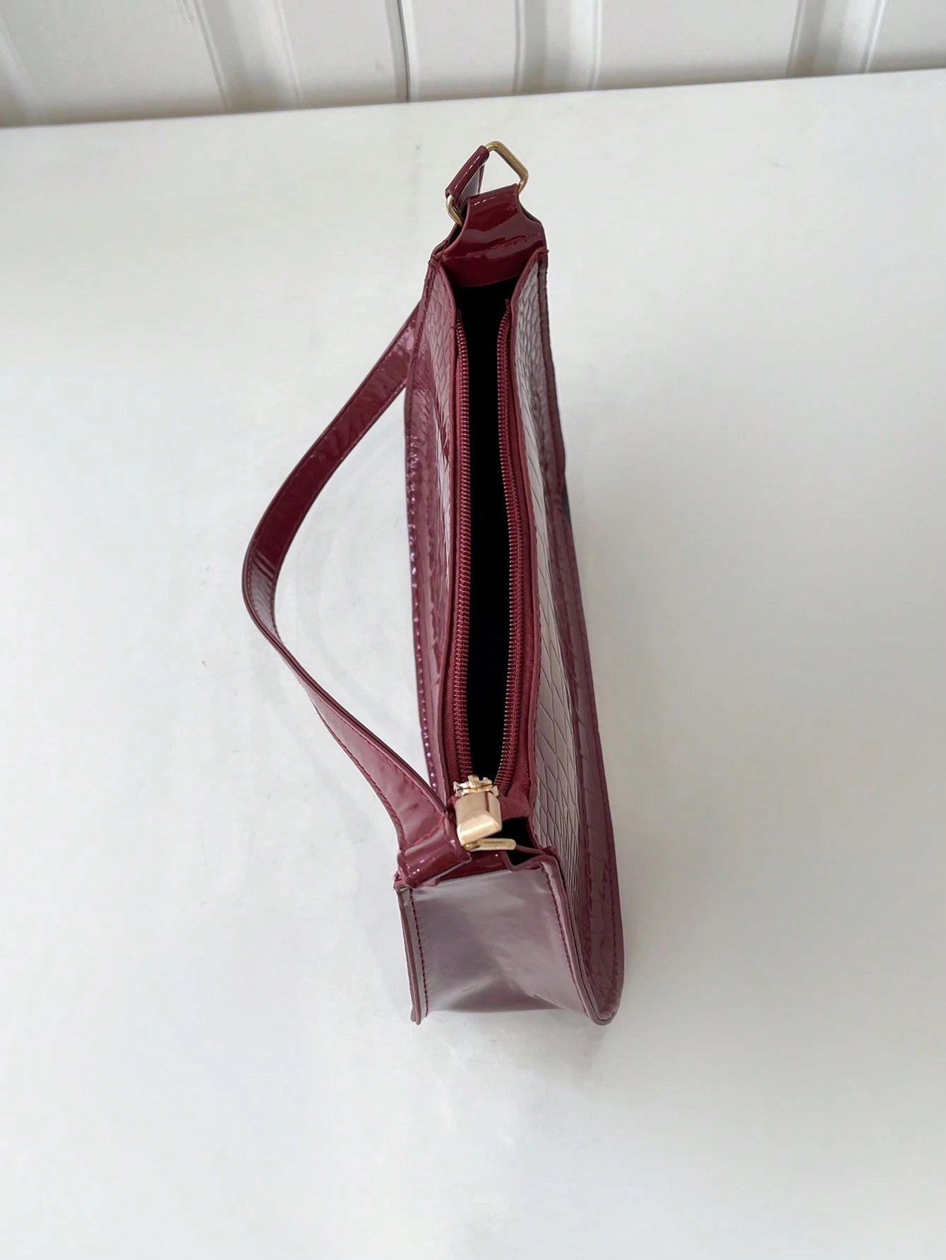 1pc Women Plain Simple Minimalist Shoulder Bag For Daily Use
