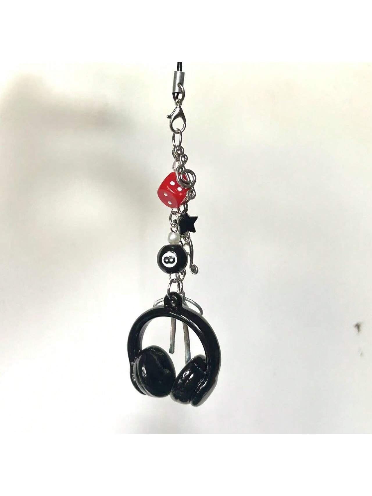 1pc Y2K Aesthetic Cherry Bow Phone Lanyard, Cute Girl Kawaii Charm, Unique Personalized Design, Suitable For Commuting, Camera Strap