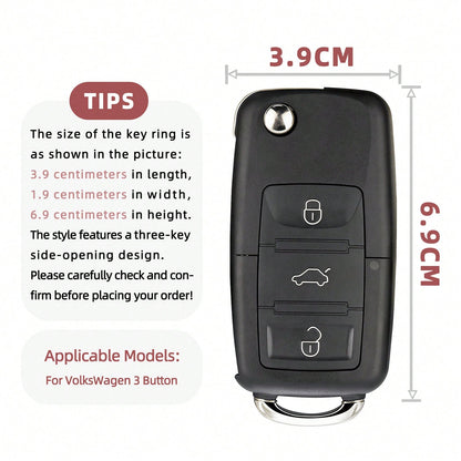 1pieza Car Key Case-Adorable Print,Suitable For Jetta Mk6, Polo Mk5, Golf Mk6, Tiguan Mk1, Passat B7, Passat NMS, Caddy Mk3, Beetle, Amarok, Touran Mk1. Advanced Soft-Touch, Does Not Block Signal, Uni