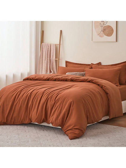 2/3 Pieces Duvet Cover Set, Soft Double Brushed Duvet Cover With Zipper Closure, All-Season Comfort, Multiple Colors And Sizes Available