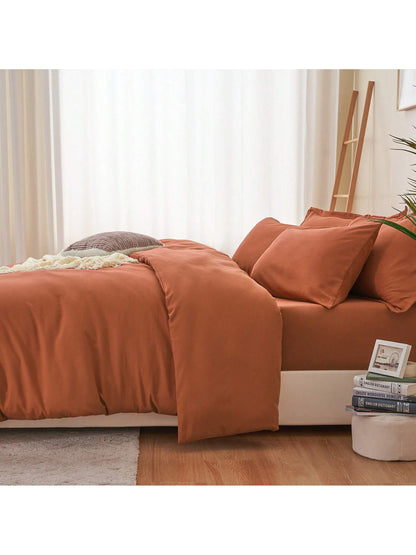 2/3 Pieces Duvet Cover Set, Soft Double Brushed Duvet Cover With Zipper Closure, All-Season Comfort, Multiple Colors And Sizes Available