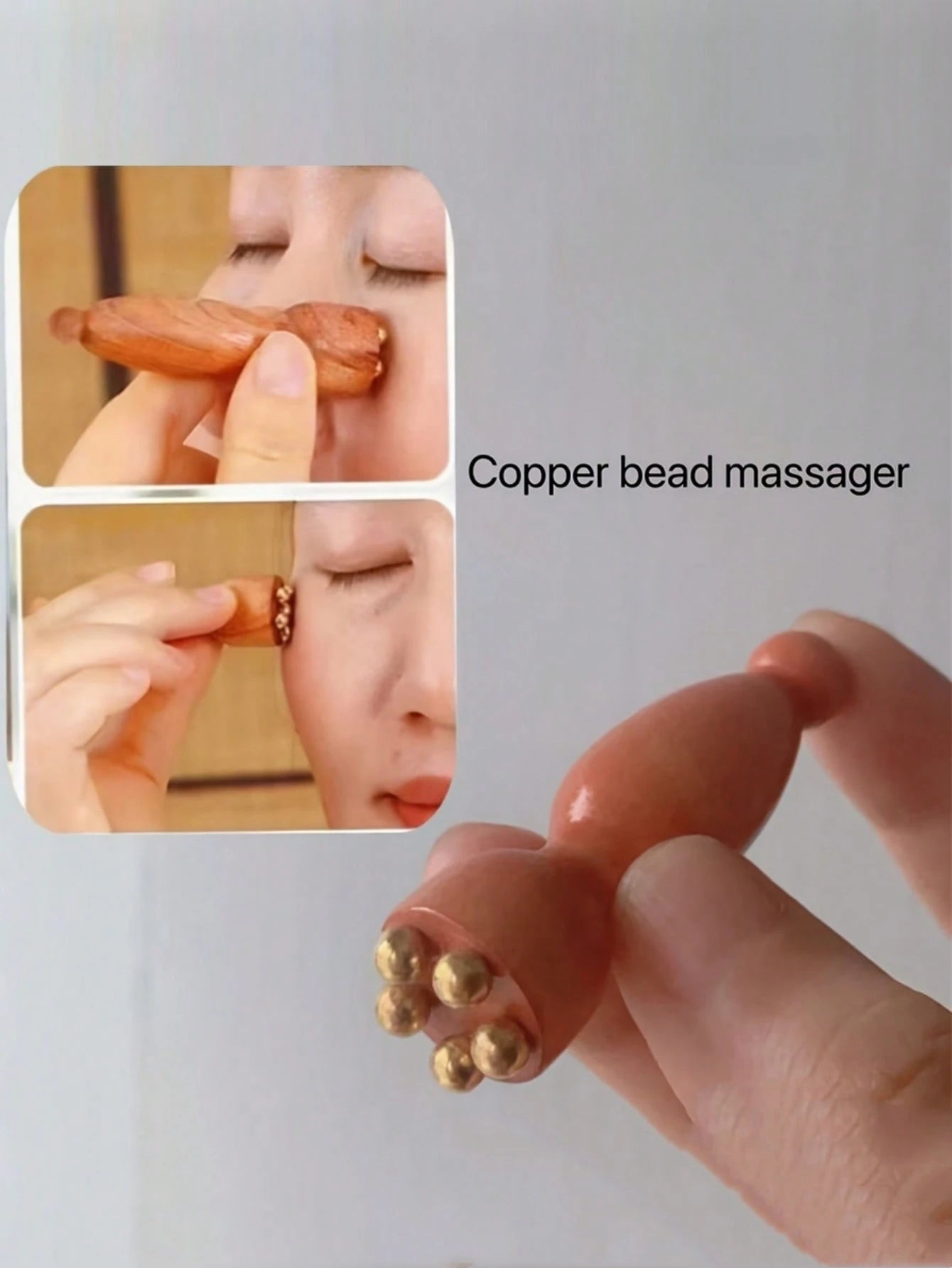 2/4/6pcs Facial Massage Tool- Facial Massage Lotus Seed Brass Eye Massage Stick, Acupressure Massage Stick Facial Care Tool