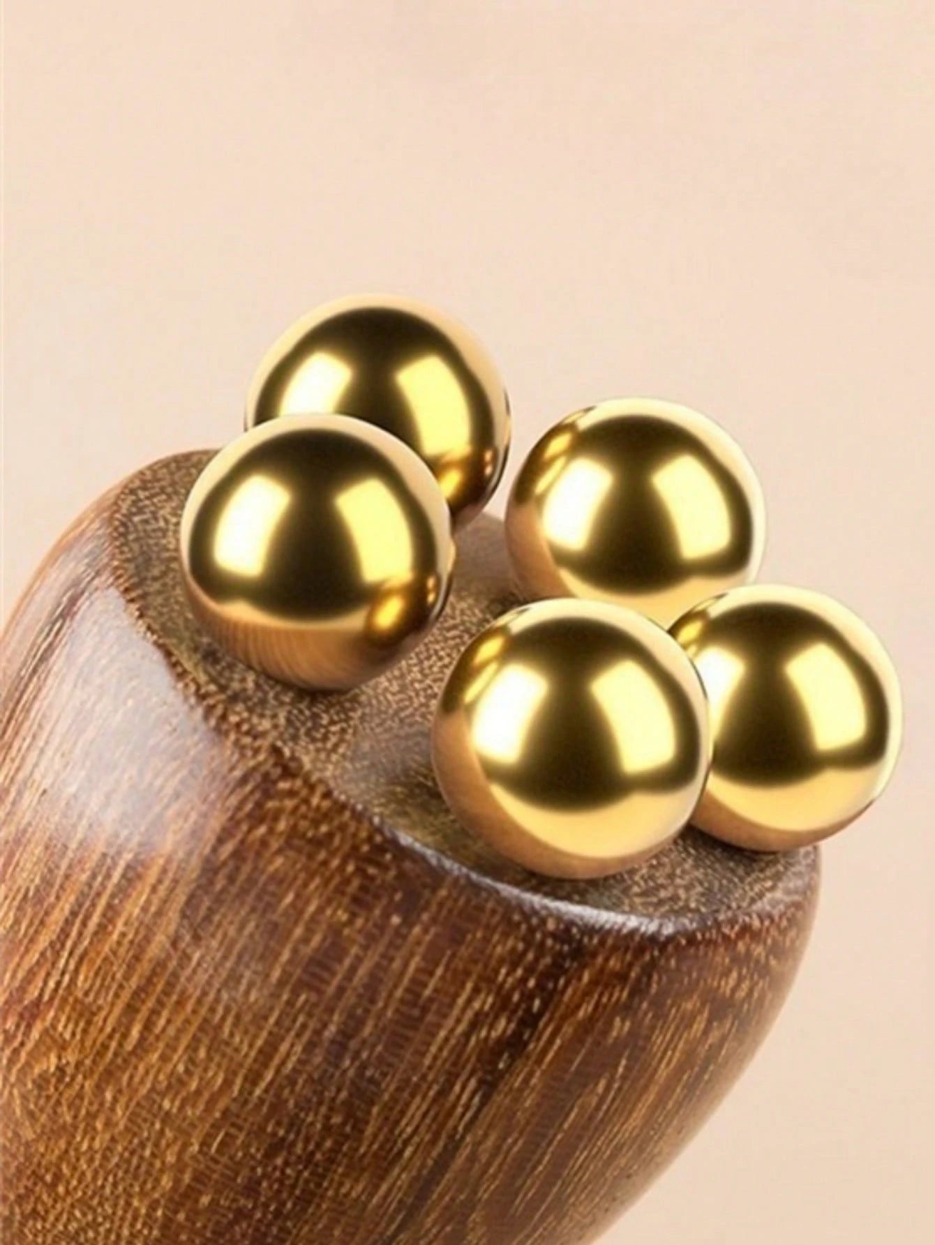 2/4/6pcs Facial Massage Tool- Facial Massage Lotus Seed Brass Eye Massage Stick, Acupressure Massage Stick Facial Care Tool