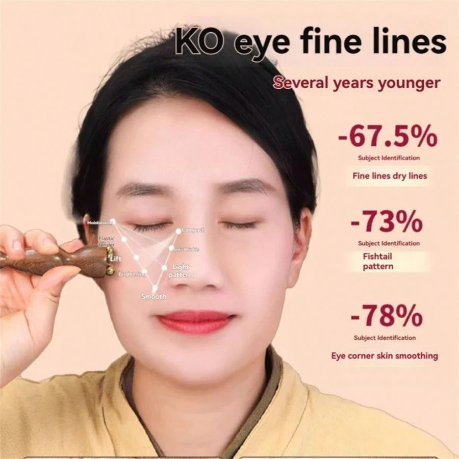 2/4/6pcs Facial Massage Tool- Facial Massage Lotus Seed Brass Eye Massage Stick, Acupressure Massage Stick Facial Care Tool