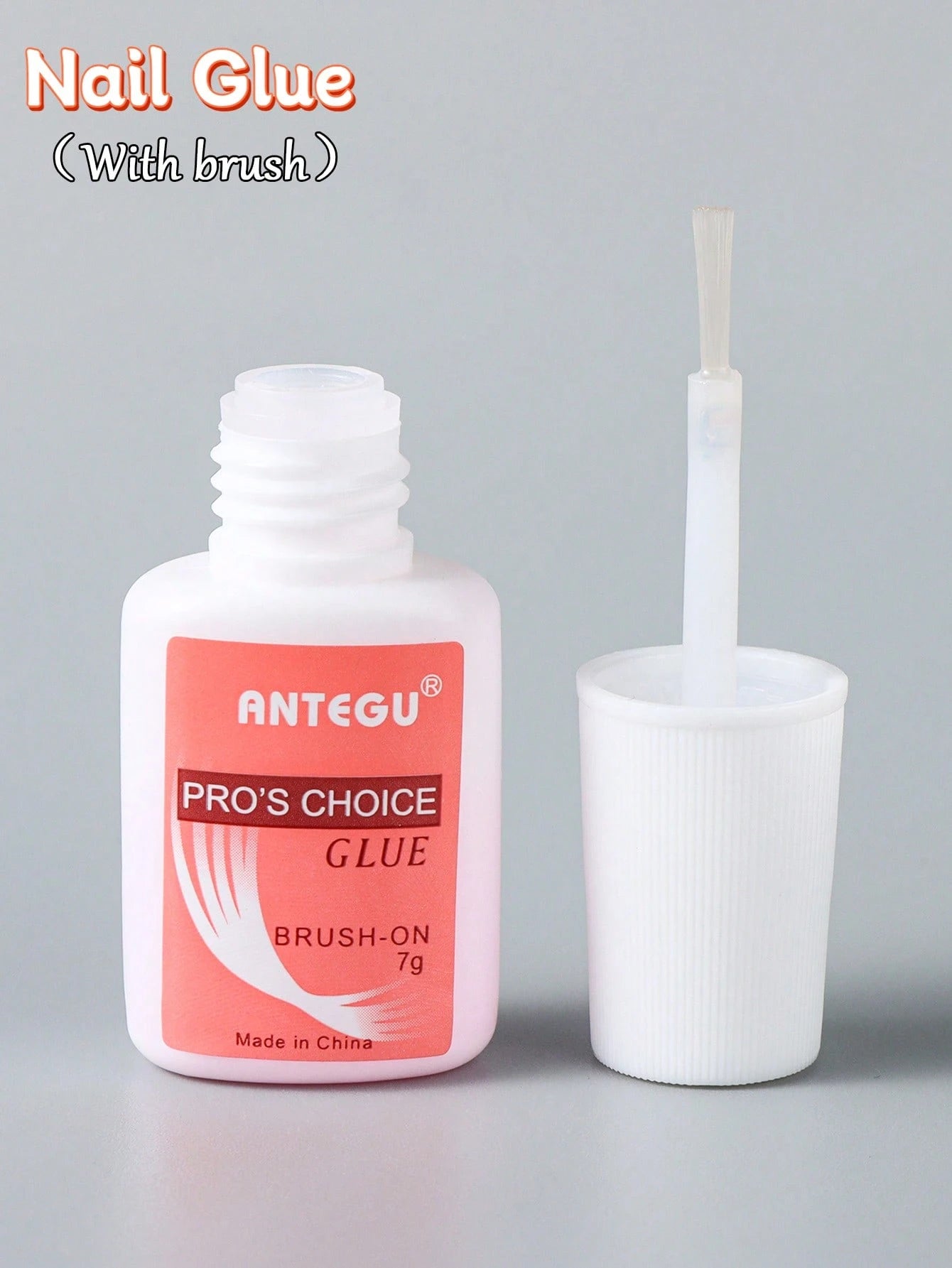 2 Bottles 7g Clear Fake Nail Glue Gel Nail Polish With Brush, Quick Dry Adhesive Rhinestone, Bonding Agent Decoration, Extension And Reinforcement Adhesive Soft Fake Nail Tips Bonding Agent Gel Nail A