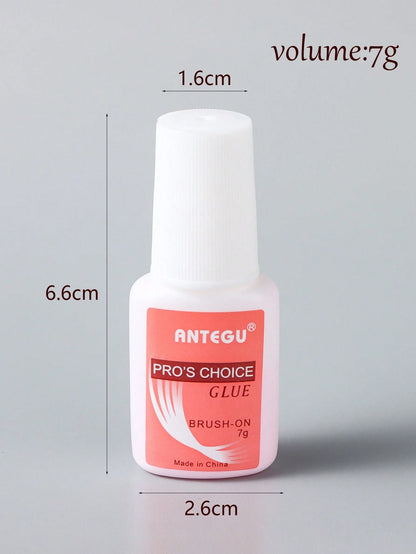 2 Bottles 7g Clear Fake Nail Glue Gel Nail Polish With Brush, Quick Dry Adhesive Rhinestone, Bonding Agent Decoration, Extension And Reinforcement Adhesive Soft Fake Nail Tips Bonding Agent Gel Nail A