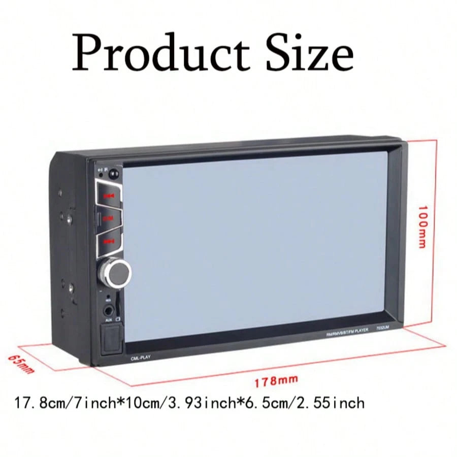 2 Din Car Radio 7" Autoradio Bluetooth Car Audio Stereo Touch Screen Rear View Camera DVR Optional 2din Mp5 Player Radio