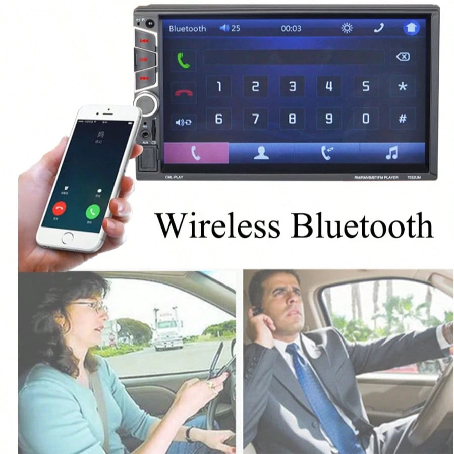 2 Din Car Radio 7" Autoradio Bluetooth Car Audio Stereo Touch Screen Rear View Camera DVR Optional 2din Mp5 Player Radio