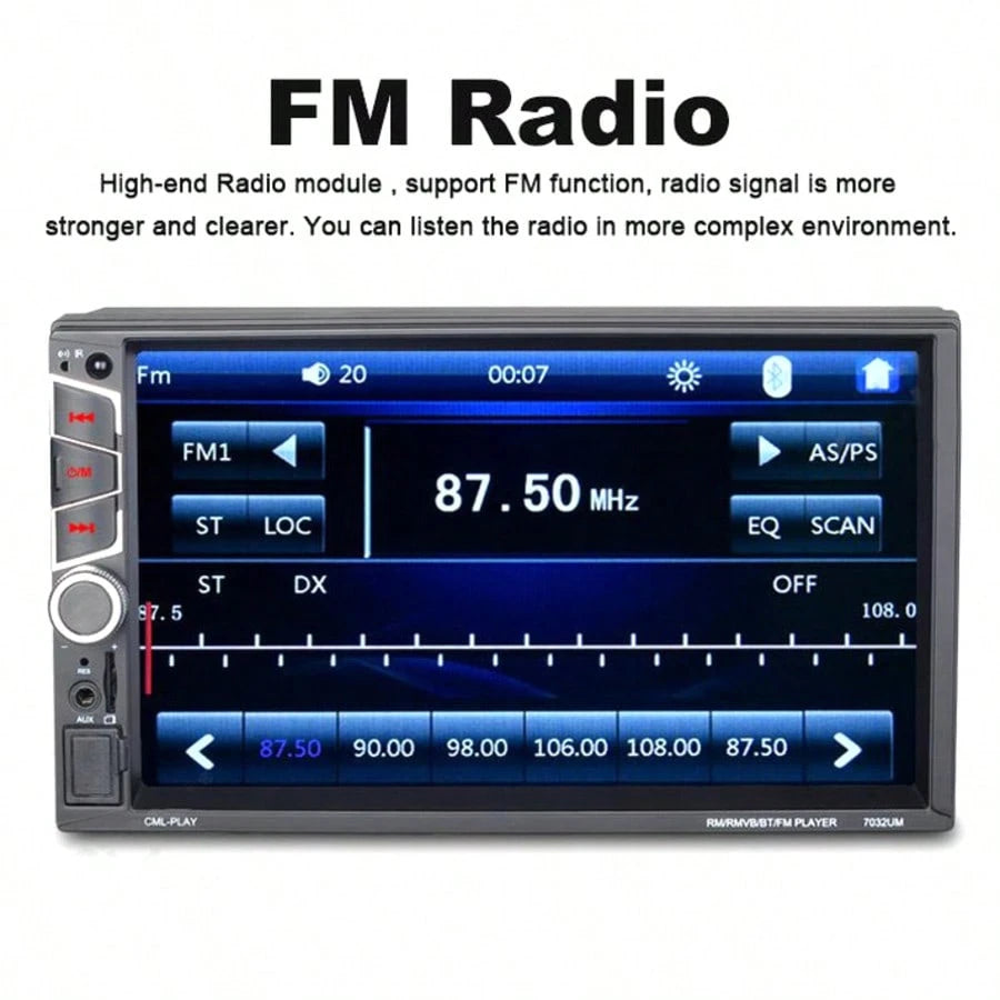 2 Din Car Radio 7" Autoradio Bluetooth Car Audio Stereo Touch Screen Rear View Camera DVR Optional 2din Mp5 Player Radio