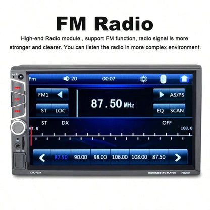 2 Din Car Radio 7" Autoradio Bluetooth Car Audio Stereo Touch Screen Rear View Camera DVR Optional 2din Mp5 Player Radio