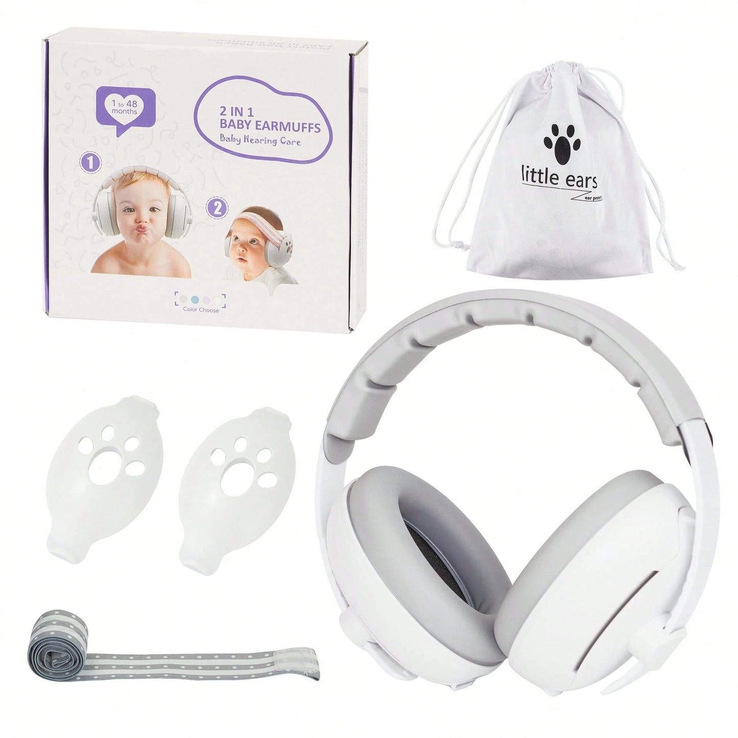 2 In 1 Baby Ear Protection For Babies And Toddlers Noise Reduction Earmuff Baby Headphones Against Hearing Damage Improves Sleep