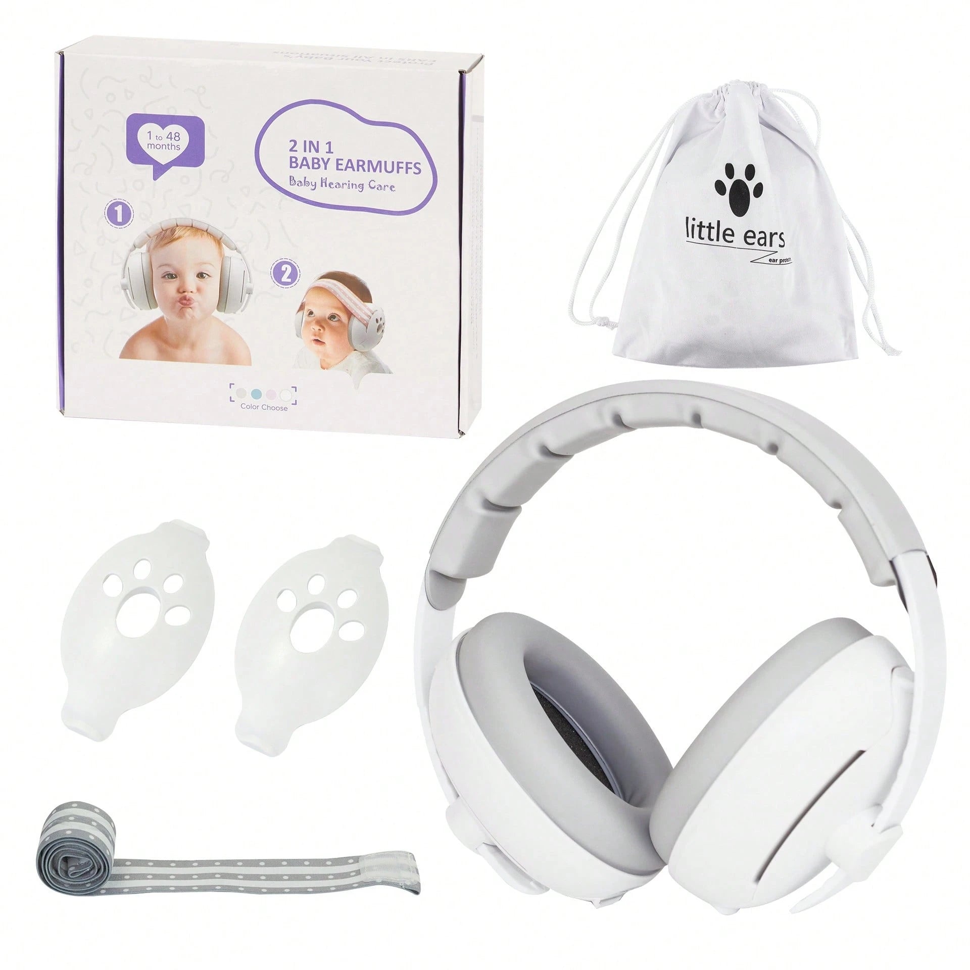 2 In 1 Baby Ear Protection For Babies And Toddlers Noise Reduction Earmuff Baby Headphones Against Hearing Damage Improves Sleep
