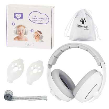 2 In 1 Baby Ear Protection For Babies And Toddlers Noise Reduction Earmuff Baby Headphones Against Hearing Damage Improves Sleep