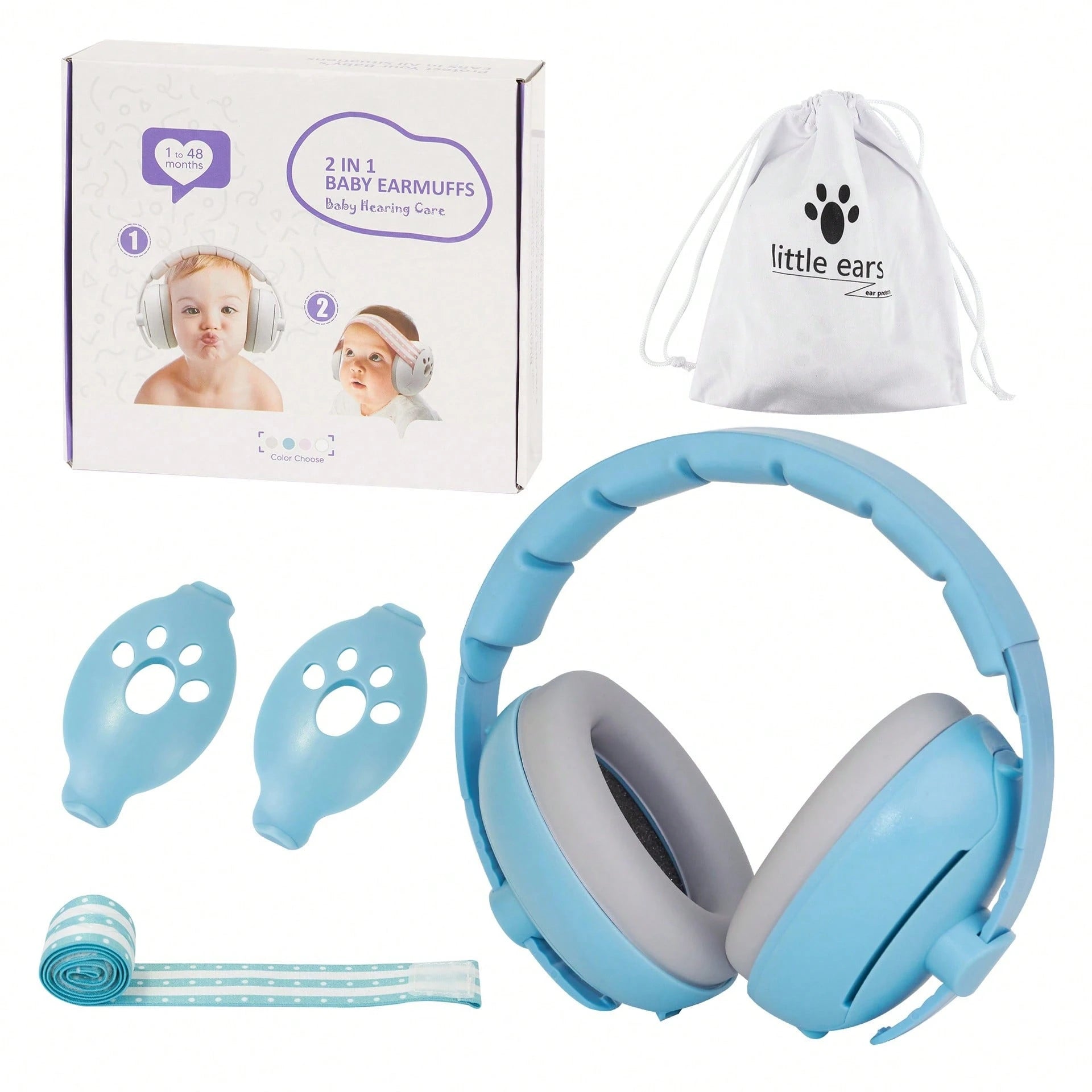 2 In 1 Baby Ear Protection For Babies And Toddlers Noise Reduction Earmuff Baby Headphones Against Hearing Damage Improves Sleep