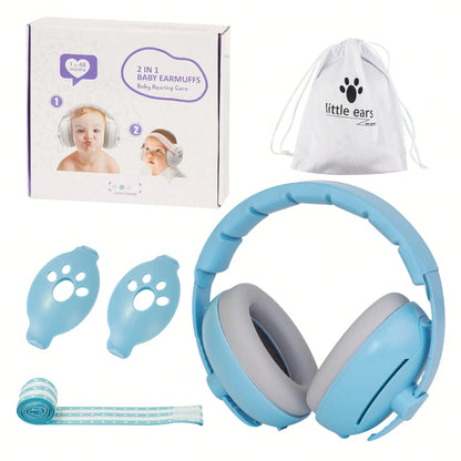 2 In 1 Baby Ear Protection For Babies And Toddlers Noise Reduction Earmuff Baby Headphones Against Hearing Damage Improves Sleep